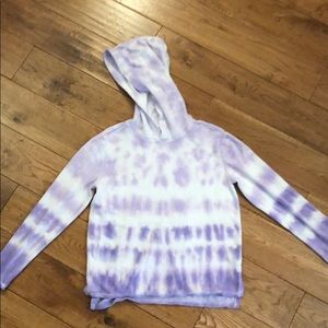 Girls justice terry cloth hoodie size 12